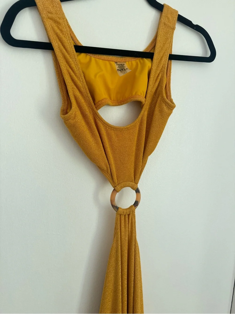 Montce Swim Maxi Dress in Mustard Yellow